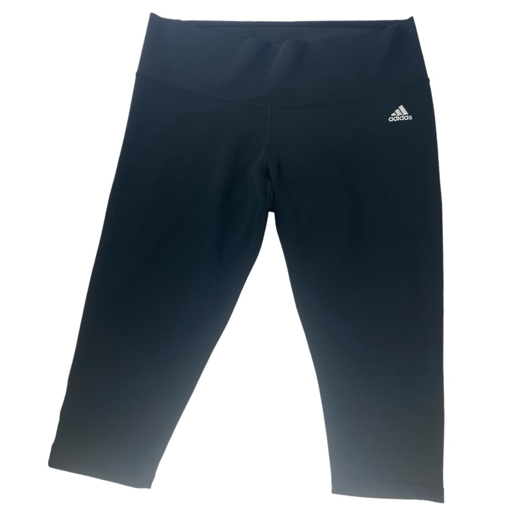 Adidas Womens Climalite Capri Leggings Black Size XL